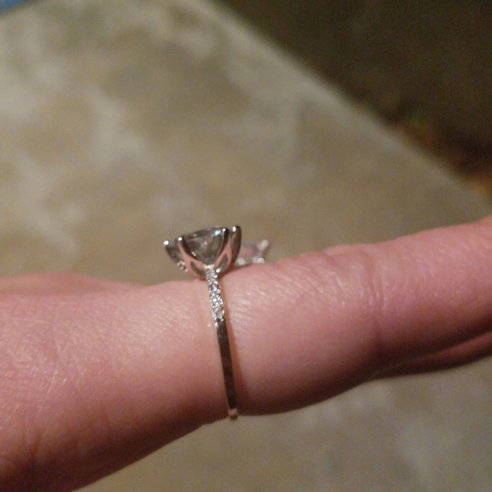 3ct Moissanite Solitaire - Size 6.5 - Picture 6 of 6